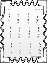 Image result for Adding Three Numbers Worksheet