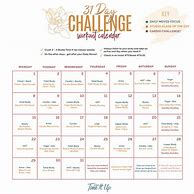 Image result for Fitness Challenge Calendar