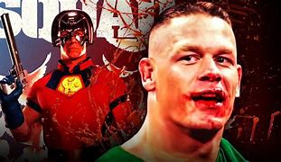Image result for Rock and John Cena Blood Match