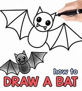 Image result for How to Draw Bat