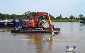Image result for Bucket Excavator Boat