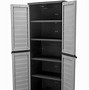 Image result for Plastic Garage Storage Cabinets with Wheels