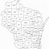 Image result for WI County Lines Map