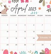 Image result for Calendar for April