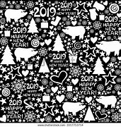 Image result for New Year 2019 Black and White