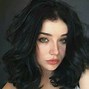Image result for Girl with Long Black Hair and Green Eyes