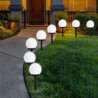 Image result for Outdoor Hanging Solar Globe Lights