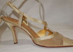 Image result for Gold Satin Shoes