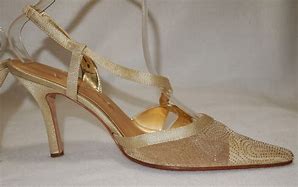 Image result for Gold Satin Shoes