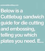 Image result for Cuttlebug Sandwich Chart