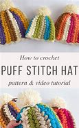 Image result for Crochet Puff Stitch Hat Tutorial