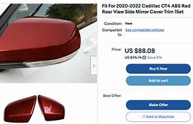Image result for Leather Mirror Covers for Cadillac Ct4