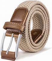 Image result for Men's Braided Stretch Belts