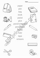Image result for Pen Pencil Ruler Worksheet