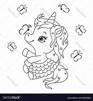 Image result for Unicorn Butterfly Coloring Page