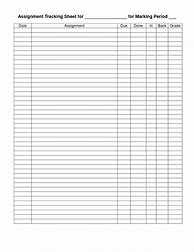 Image result for Tracking Sheet for Students