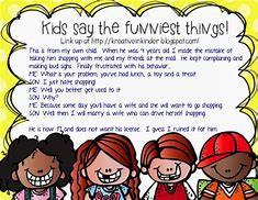 Image result for Cute Things Kids Say to There Bother