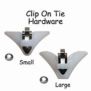 Image result for Clip On Tie Hardware