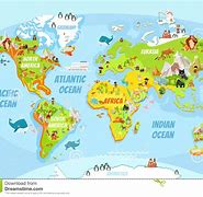 Image result for World Globe Map Cartoon