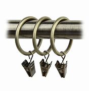Image result for curtains clips ring bronze