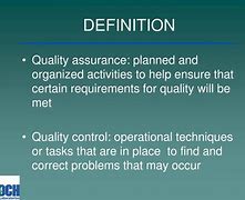 Image result for Define Quality Assurance