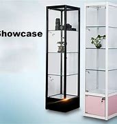 Image result for Glass Tower Display Case