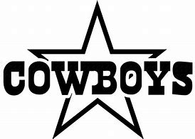 Image result for Cowboys Logo Black and White