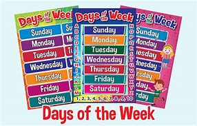 Image result for Seven Days of the Week Elements