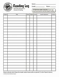Image result for Free Printable Book Log Template