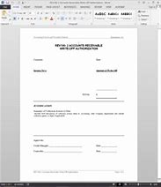 Image result for Write Off Form Template