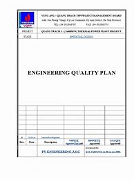 Image result for Engineering Quality Plan Template