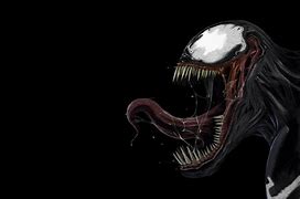 Image result for Venom Face Art Black Background