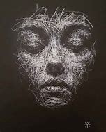 Image result for Black and White Scribble Art