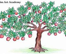 Image result for Apple Tree Sketch Pencil