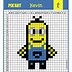 Image result for Minion Pixel Art Template