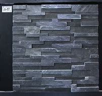 Image result for Black Slate Stacked Stone