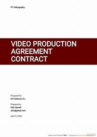 Image result for Video Production Contract Template Free