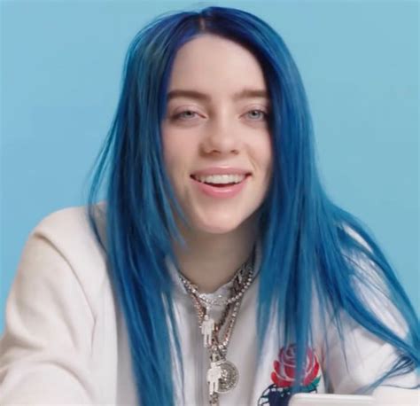 Billie Eilish Blue Hair