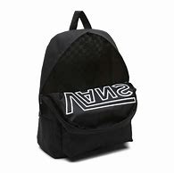 Image result for Black and White Vans Backpack