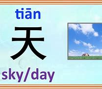 Image result for Tian Chinese Character