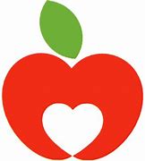 Image result for Teacher Apple with Heart Clip Art