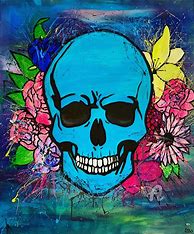 Image result for Skull Painting