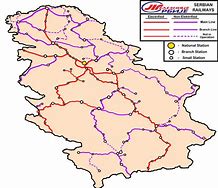 Image result for Detailed Train Map of Serbia