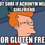 Image result for Allergic to Gluten Meme