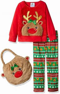 Image result for Reindeer Pajamas Girls