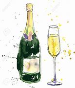 Image result for Drawing of Champagne Bottle