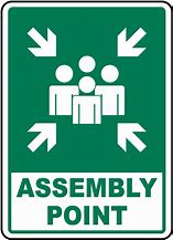 Image result for Assembly Point Sign Board