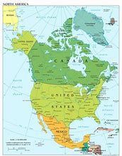 Image result for North America Map with Capitals