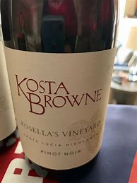 Image result for Kosta Browne Pinot Noir Rosella's