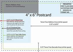 Image result for USPS Postcard Size Template